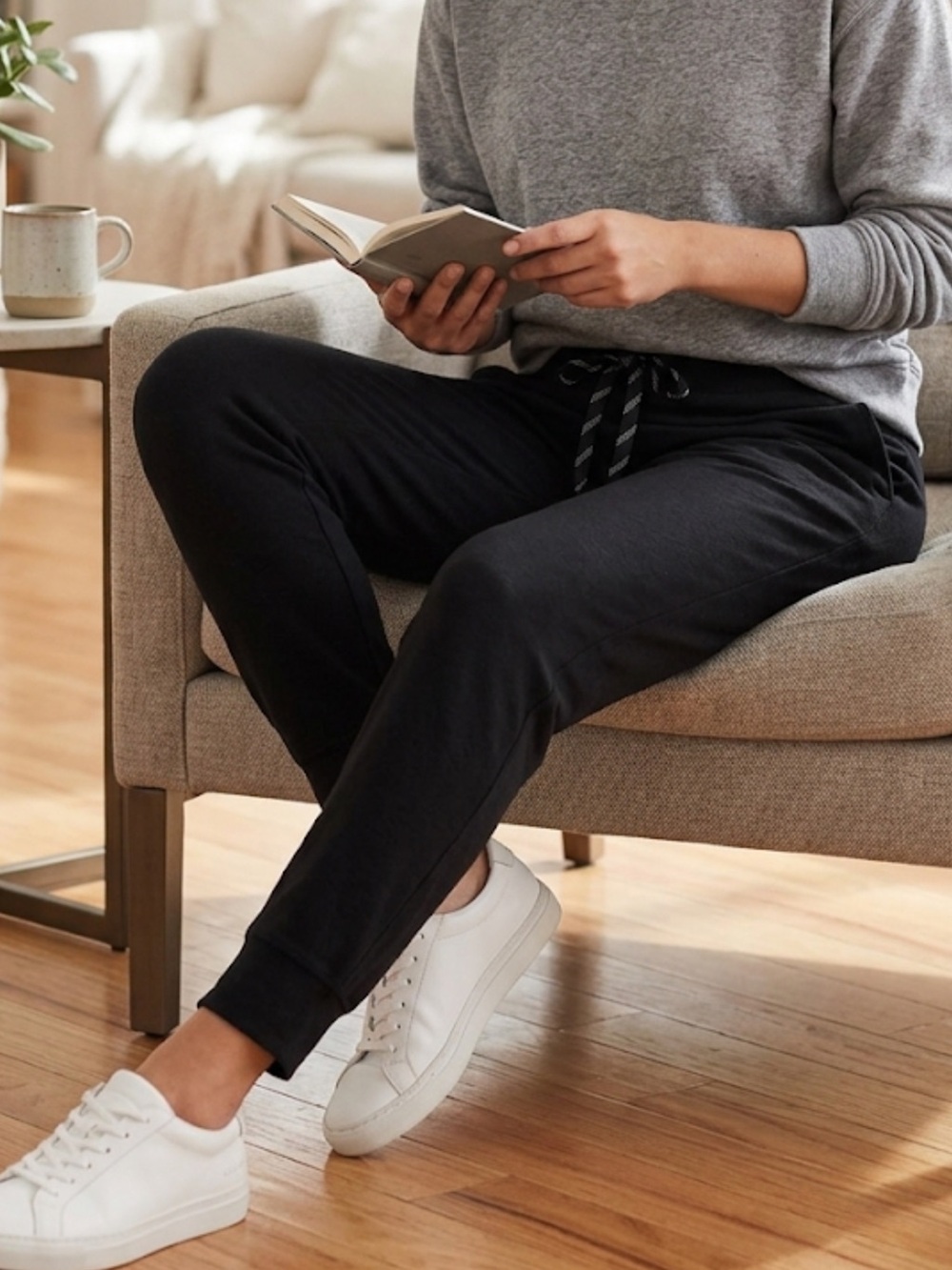 Marc New York Black Drawstring Jogger Pants